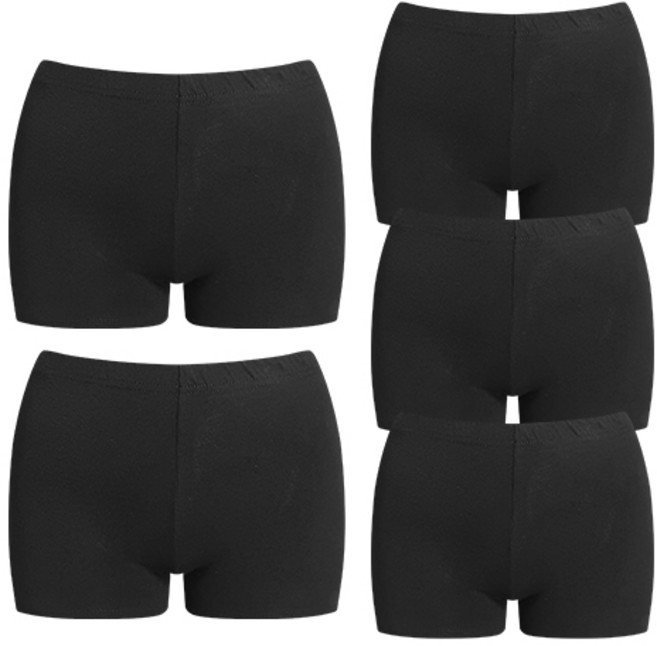 모띠마마 여성용 통기성 순면 스판 2부 속바지 5p