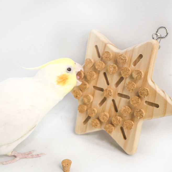 앵무새 뜯뜯 코르크 장난감, 별님, 1개