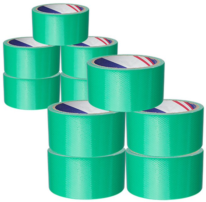 부광테이프 천면 청테이프 48mm x 7m, 청색, 10개