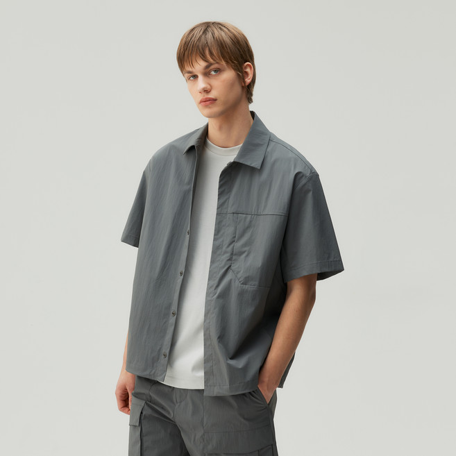 마인드브릿지 남성용 유틸리티 나일론 반팔 셔켓 MZWS3142