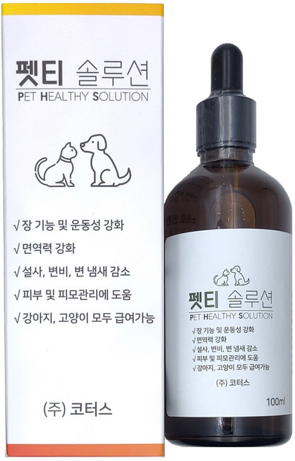 코터스 펫티솔루션 영양제, 장건강/유산균, 100ml, 1개