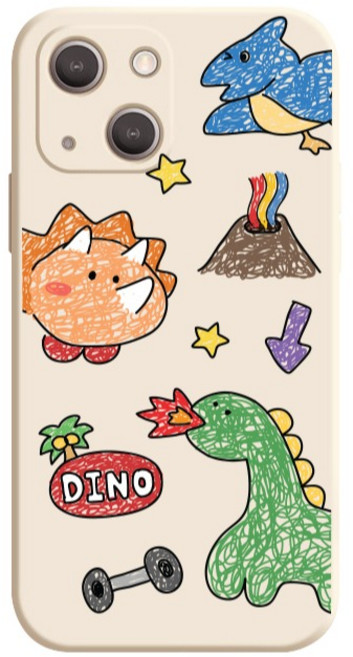 핫티몰 동물농장 스케치 프린팅 베이지 휴대폰 케이스