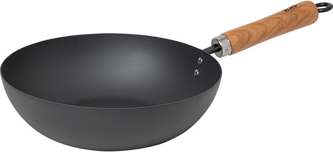 BAF 무쇠 프리시즈닝 질화 웍팬, 28cm, 1개