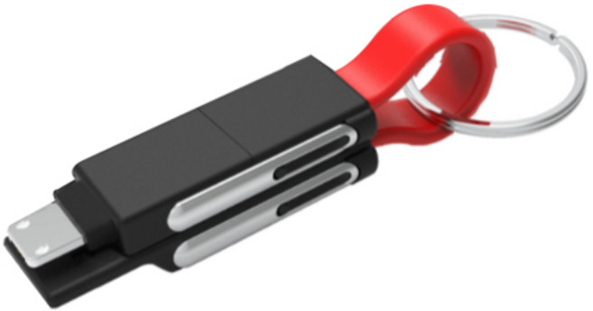 6in1 마그네틱 숏케이블 고속충전 케이블, 14cm, 블랙, 1개