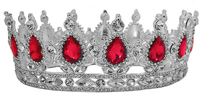 루나글램 리프 드롭 쉐이프 장식 주얼리 셀프웨딩 티아라 WC830, 1개, 실버레드