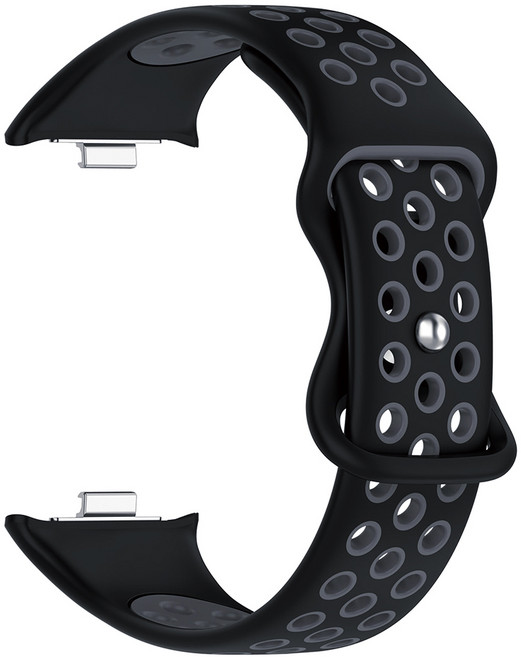 스페이스쉴드 버튼형 스포티 실리콘 스트랩, 블랙그레이, 1개