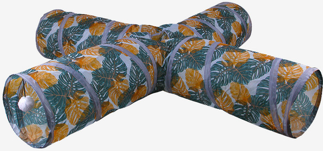 고양이 요런개 트로피칼 패턴 터널, 십자형, 1개