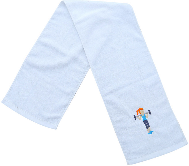 에이팀 자수 스포츠 타올 110 x 20 cm, 바벨, 1개