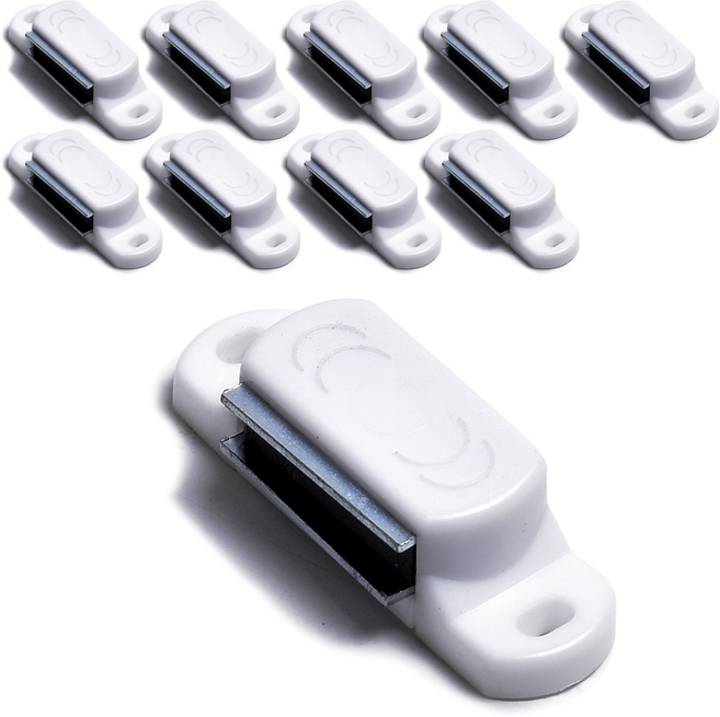 손잡이세상 PVC 자석 빠찌링10p+피스40p세트 화이트, 1세트