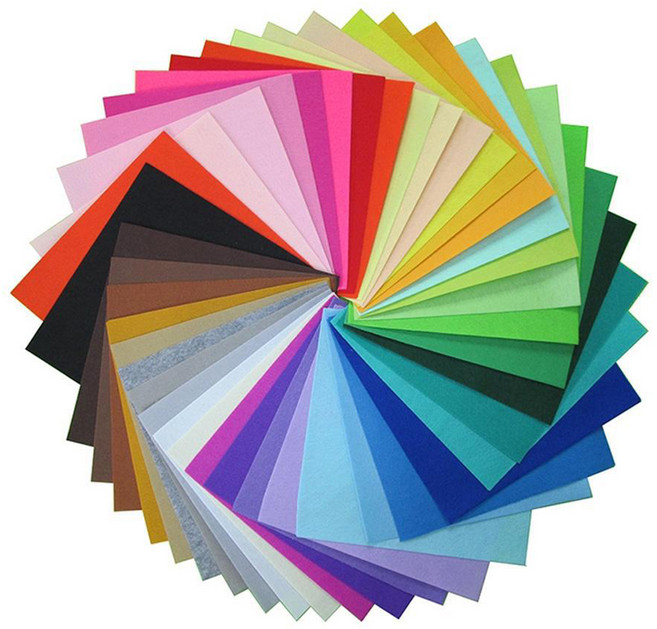 Postroad 無黏性彩色毛氈紙 40色, 1個, 多色