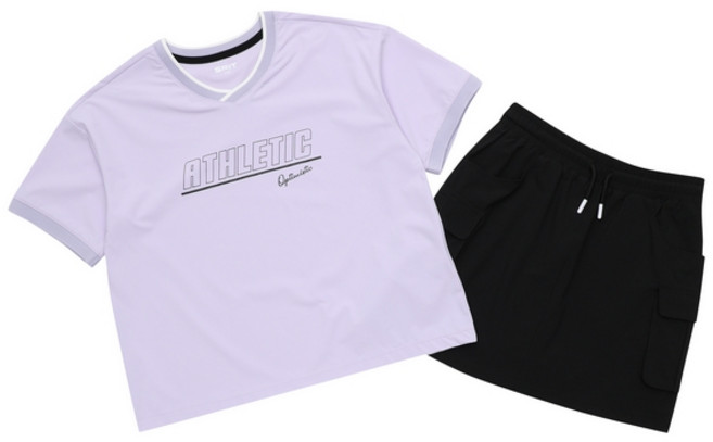 에스핏 브이넥 스커트 세트