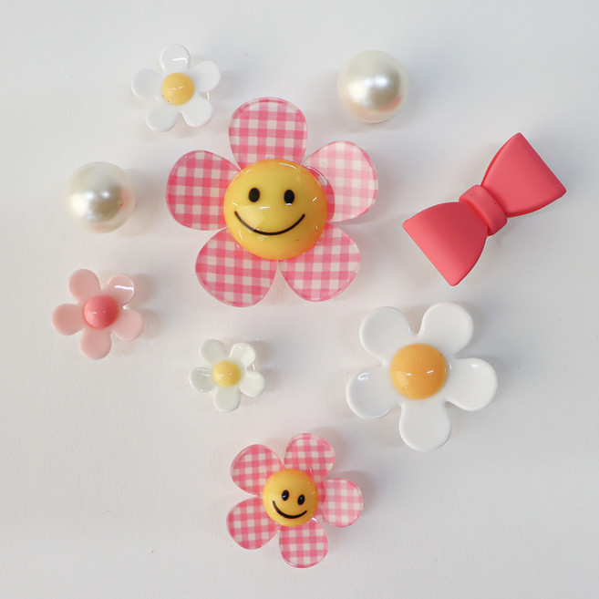 채니봉봉 아동용 스마일팜팜팡 에디션 러블리 팝핑팜 신발 참 9종 세트