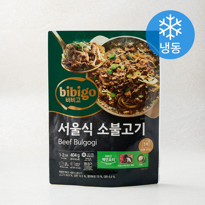 비비고 서울식 소불고기 (냉동), 404g, 1개