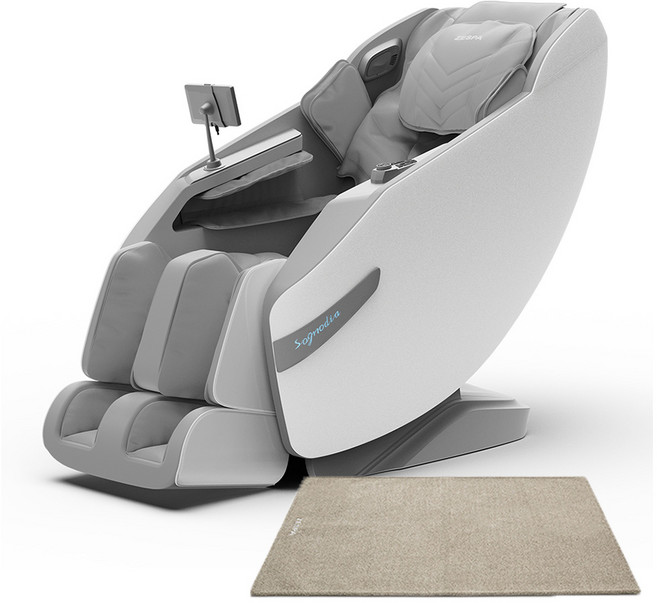제스파 듀얼코어 소노디아 엣지 안마의자 + 전용 러그 세트 방문설치, ZPC3266(안마의자), ZP540(전용 러그), 라이트그레이(안마의자), 브라운(러그)