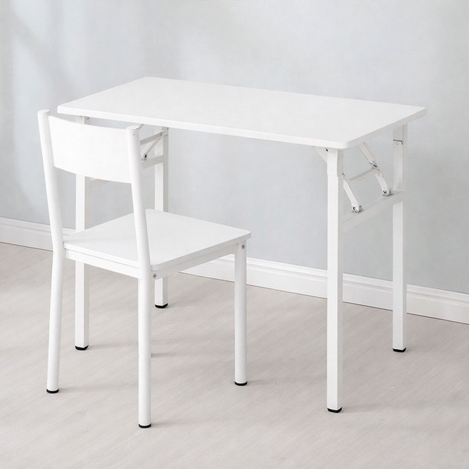 가구느낌 베스트 책상, 화이트 + 화이트