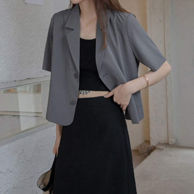 LUNAGIRL 女款短袖西裝外套 L24SMJK031515