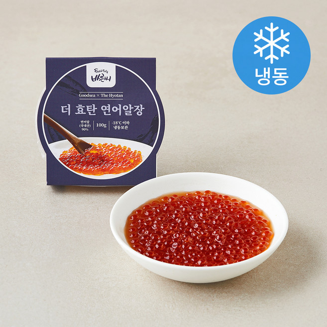 바른씨 더 효탄 연어알장 (냉동), 1개, 100g