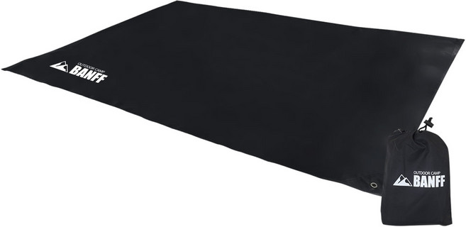 밴프 방수매트 + 보관가방, 블랙