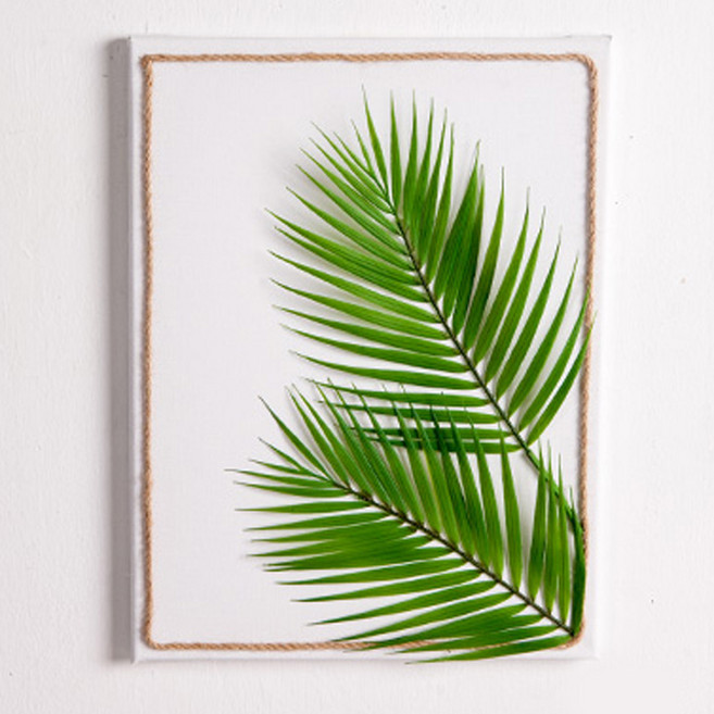 플라워트리 조화 리브즈 캔버스 액자 세트 FMFUFT, 아레카, 1개