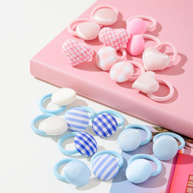 아기코끼리 캔디 버튼 머리끈 20p 세트