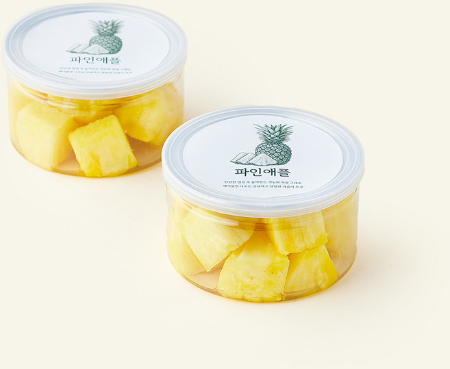 컷팅 골드 파인애플, 200g, 2개