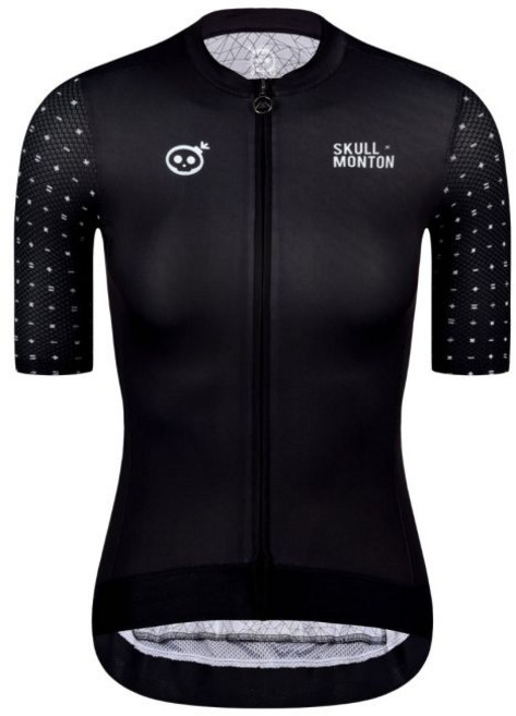 몬톤 여성용 스컬 사이클 져지