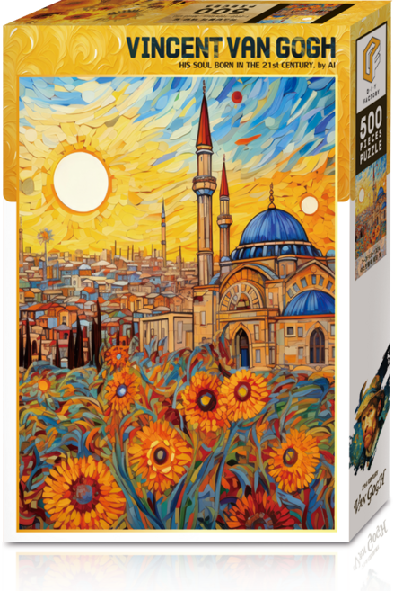 Toynpuzzle 21世紀梵谷風圖畫拼圖, 500片, 伊斯坦堡的陽光T-DF05-1024, 1盒