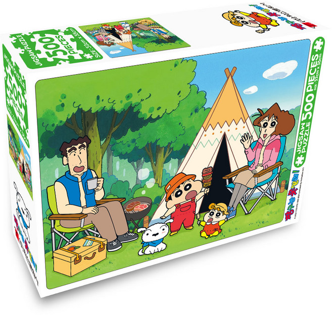 학산문화사 트리북스 짱구는 못말려 캠핑 직소퍼즐, 500피스, 혼합색상, 1개