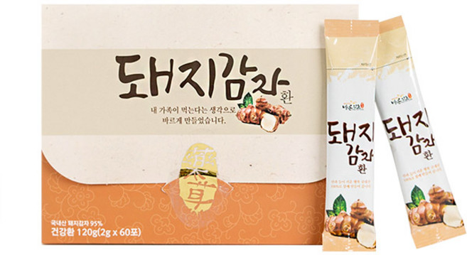 바른에프엔비 돼지감자환, 60개, 2g