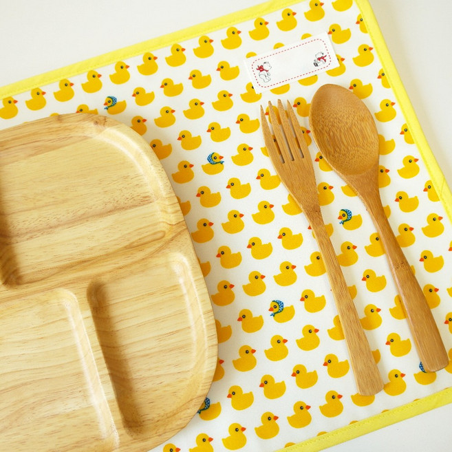 슈슈룸 방수 도시락 / 식판 매트 2p, 아기오리, 40 x 28cm, 2개