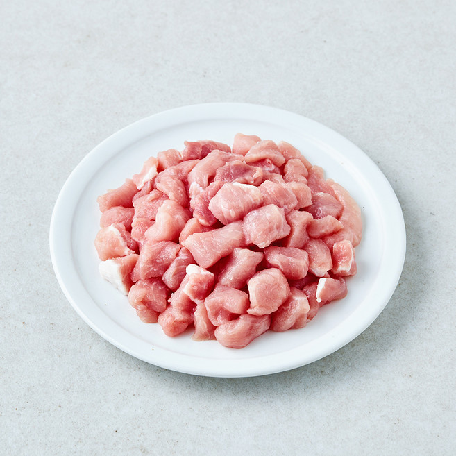 하이포크 무항생제 인증 한돈 등심 카레짜장용 (냉장), 1개, 300g