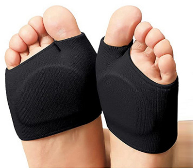 클레어라 발바닥 실리콘 보호 패드 좌우 세트 블랙 L, 2개입, 1세트