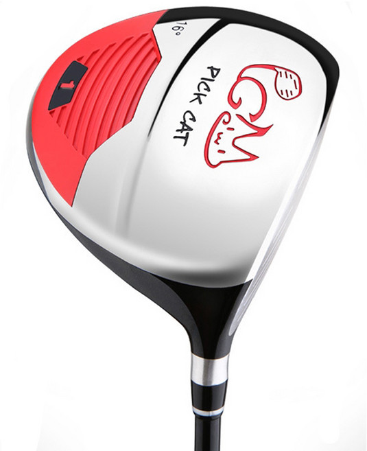 PGM Golf Pick Cat兒童青少年一號木桿 黑色 9~12歲, 16度