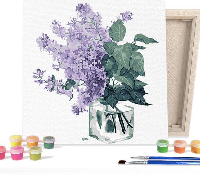 아이러브페인팅 DIY 히트 그림그리기, 워터아트라일락글라스, 1개