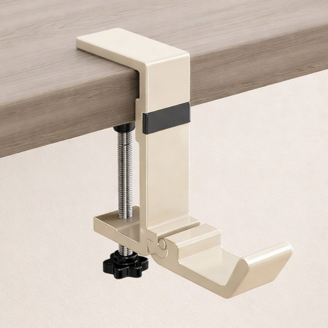 데일리픽 접이식 휴대용 자석 가방걸이, 크림, 1개