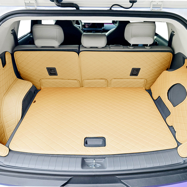 비비키 프리미엄 풀커버 트렁크매트, EV3 스피커보스O 2024년~, 샌들브라운