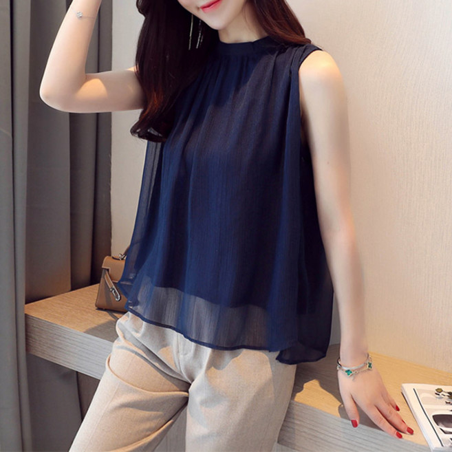 POPLARNC 女士 Paulbienne 無袖上衣 P25SMBL032404