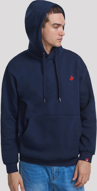 BEVERLY HILLS POLO CLUB 比佛利保羅 Timeless刺繡Logo刷毛連帽T恤 CPH9T00