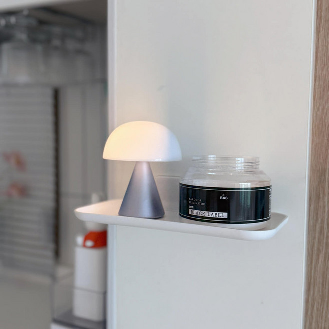 리블리홈 부착식 접이식 미니 선반 대, 1개, 화이트