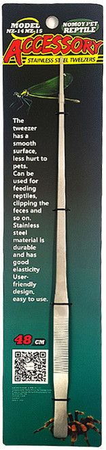 노모이펫 스테인레스 파충류 피딩 핀셋 직선형 48cm NZ-14, 1개