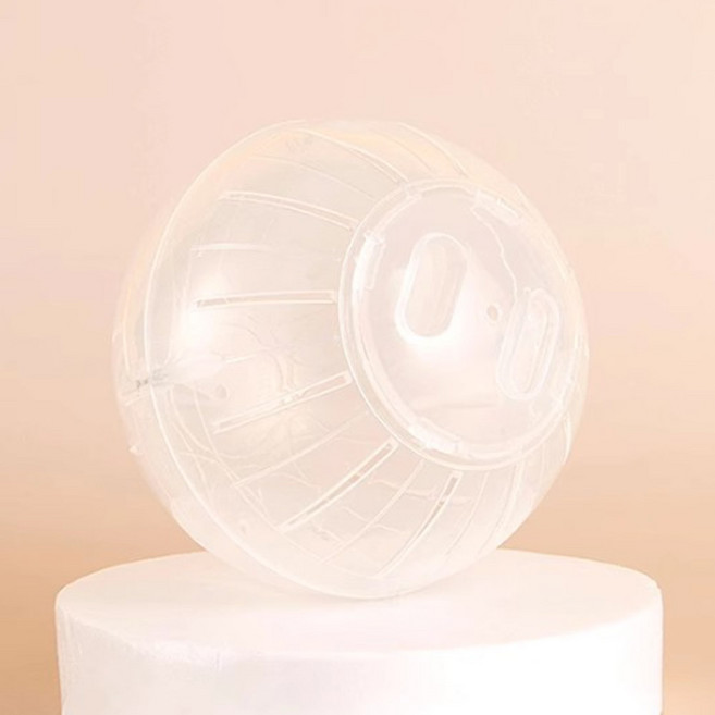 딩동펫 햄스터 피트니스 써클 런닝볼, 화이트, 1개