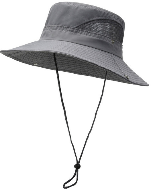 Ozni 大頭 登山 露營 釣魚 漁夫帽, 灰色