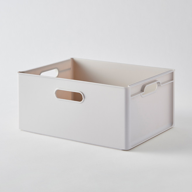 한샘 국내 제조 샘폴리 큐브 수납 바스켓, 라이트그레이, 3개