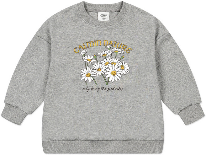 뉴욕꼬맹이 아동용 오버핏 맨투맨 W143