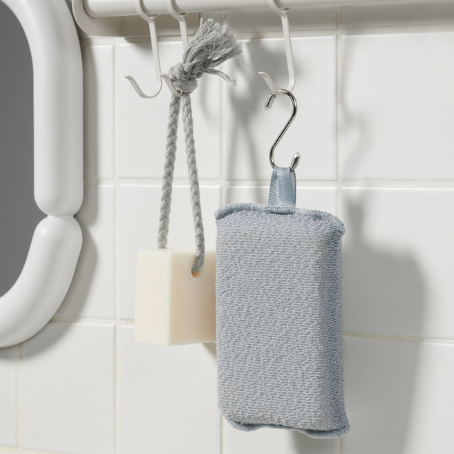 JAJU 까슬까슬 시원한 바디스펀지, 블루그레이, 1개입, 1개