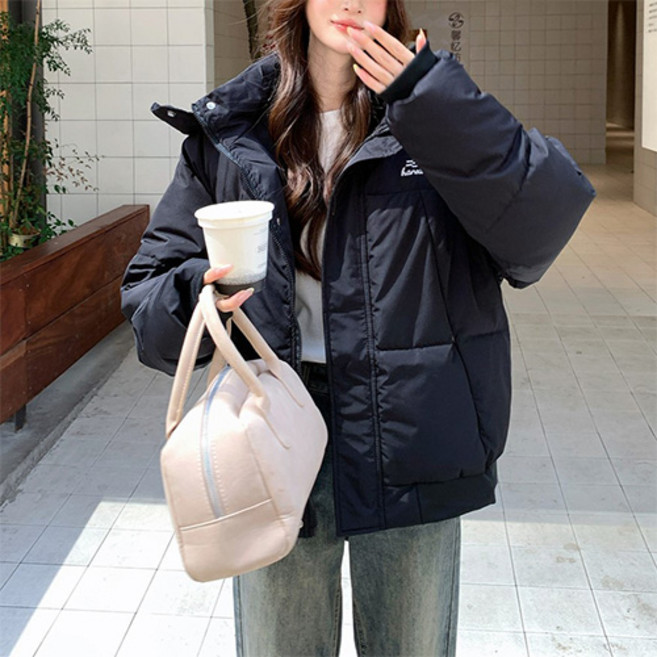 女款 Fashion Flow Snowfield 高領寬鬆鋪棉夾克