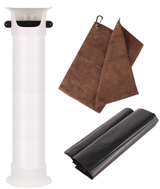 코빙 고급형 카페 스탠드 넉박스 + 고리형 행주 + 봉투 25p 세트, 화이트, 1세트