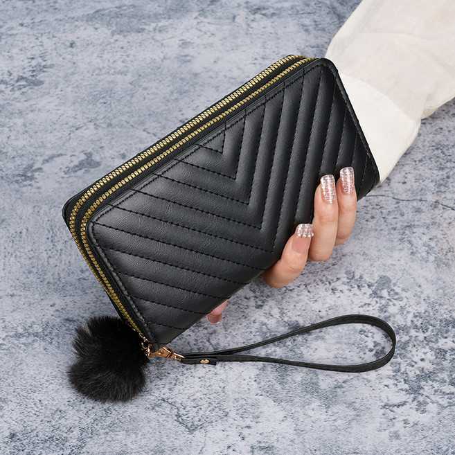 멍글프렌즈 여성용 v스티치 클러치 장지갑 MH172