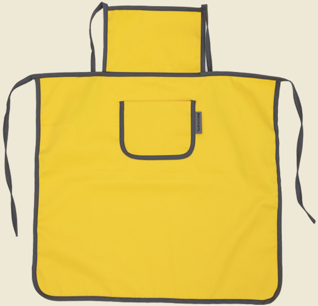 베베슈에뜨 아동용 사각 모던 미술 면 앞치마