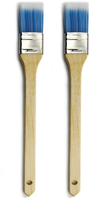 비앤홈 수성 유성 나일론 평필 페인트붓, 2개
